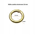 kółko otwie 16 4 mm złote.png Kółko metalowe otwierane 16 / 4 mm szekla jasny złoty 1 sztuka